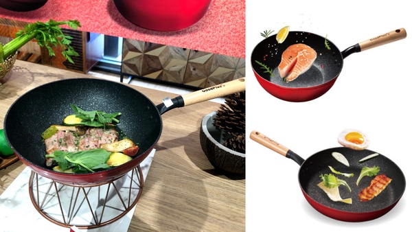 家樂福 x GoodPlus+集點換購活動開跑！時尚紅多功能烤盤神美，集5點再享3折加價購！
