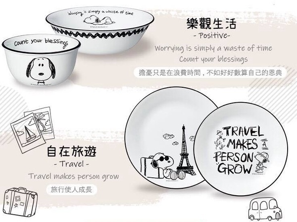 史努比控必收！「康寧餐具 X Snoopy」黑白復刻版新上市，這裡買還有45折好康優惠～