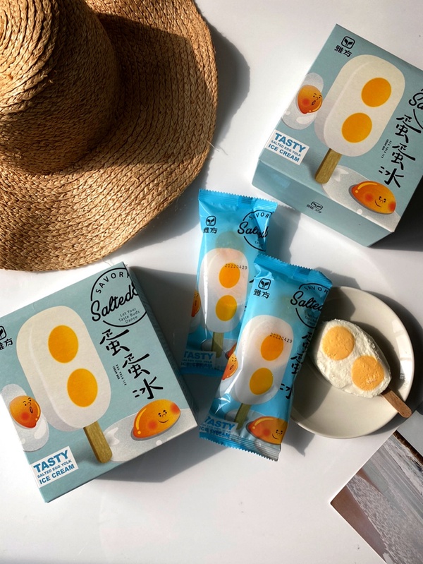 超夯鹹蛋黃冰+1！「雅方蛋蛋冰」雙蛋黃造型太可愛，乳酪牛奶×濃郁鹹蛋，5/8日開賣～