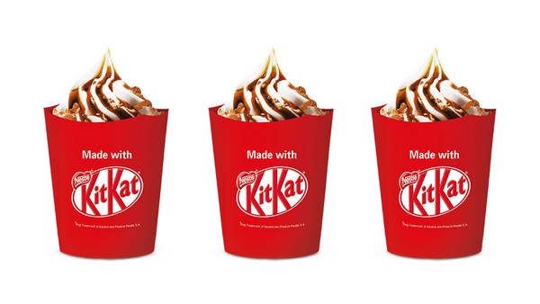 比冰炫風還狂！漢堡王推出「KitKat巧克力聖代」，KitKat脆片與濃郁奶香，台灣就能吃到