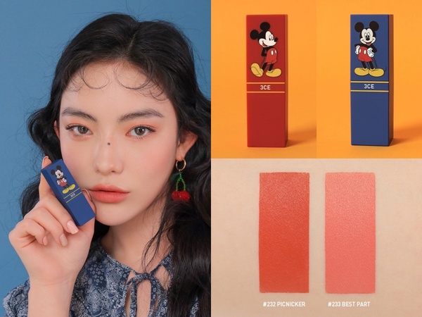3CE X DISNEY聯名彩妝太犯規！米奇四色眼影、手拿鏡必須收，還有可愛到破表米奇化妝包