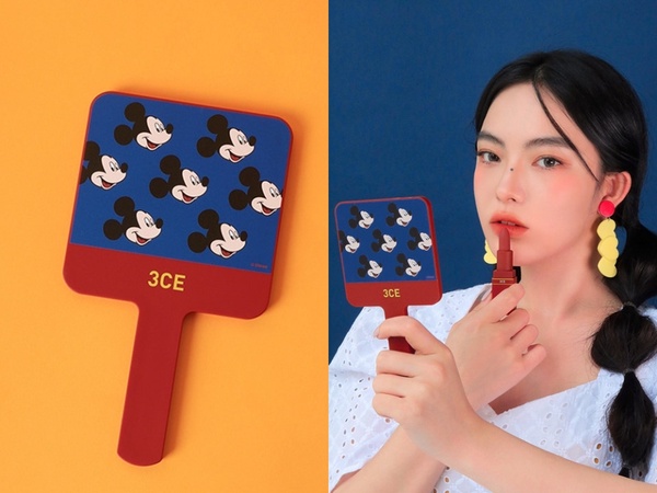 3CE X DISNEY聯名彩妝太犯規！米奇四色眼影、手拿鏡必須收，還有可愛到破表米奇化妝包