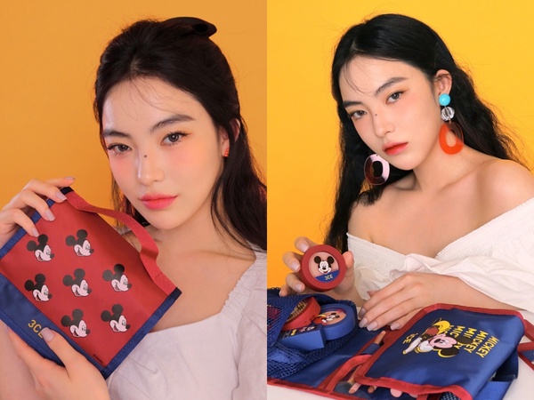 3CE X DISNEY聯名彩妝太犯規！米奇四色眼影、手拿鏡必須收，還有可愛到破表米奇化妝包
