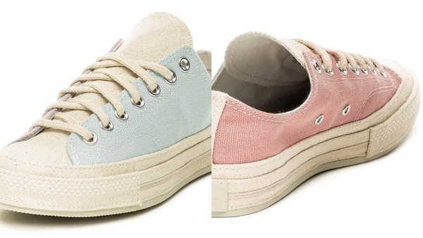 Converse「粉彩拼接撞色」帆布鞋台灣開賣！高筒、低筒通通有，絕美石英粉+寧靜藍必收