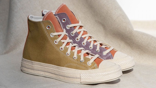 Converse「粉彩拼接撞色」帆布鞋台灣開賣！高筒、低筒通通有，絕美石英粉+寧靜藍必收