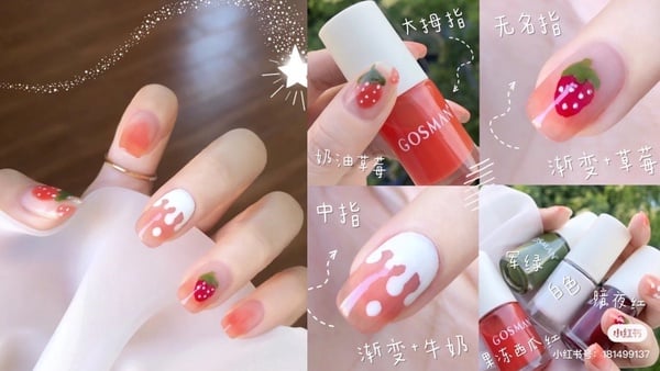 2020夏日「果凍紅」美甲圖鑑,漸層水潤超顯白,草莓牛奶色最消暑!