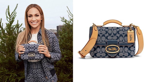 Coach Chambray Riley 帆布肩背手提包，NT$27,800