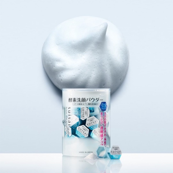 油肌洗面乳推薦2:suisai 淨透酵素粉 0.4g*15個/0.4g*32個,NT.330/680