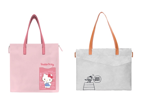 Hello Kitty和SNOOPY側開拉鍊手提包/599元