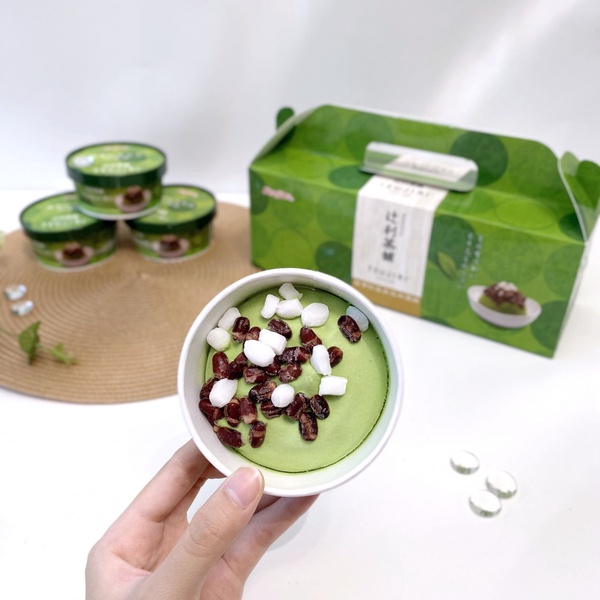 健司X辻利「抹茶紅豆白玉冰淇淋」7-11限定販售！甘口抹茶與白玉紅豆，一杯不到200大卡