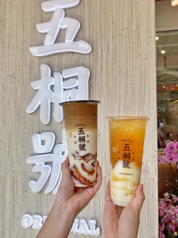 這杯超級紅！五桐號WooTEA旗艦店推「芒果雲朵奶霜」，杏仁凍、綠茶凍、豆漿凍也是招牌
