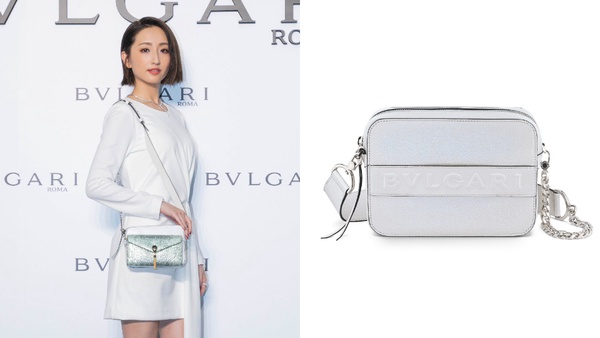 BVLGARI Serpenti Forever 7 Ways 淨白瑪瑙色山羊皮相機包,NT$55,500 柯佳嬿