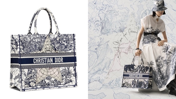 Dior 2020早秋推出「藝術圖騰」系列,經典緹花Book Tote、馬鞍包,通通換上亮眼新衣~