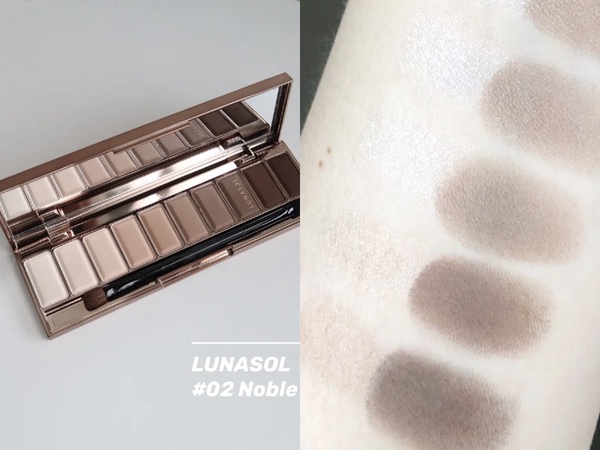 零廢色眼影盤推薦4:Lunasol 經典大地眼彩盤(#02 Noble Beige) 14g,NT.3600