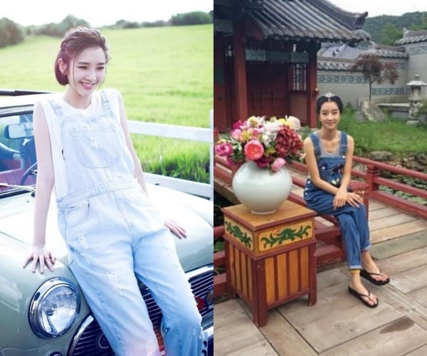 吊帶褲穿搭技巧!孫藝珍穿出少女感,徐睿知好身材擋不住,楊冪、熱巴吊帶褲穿法腿爆長