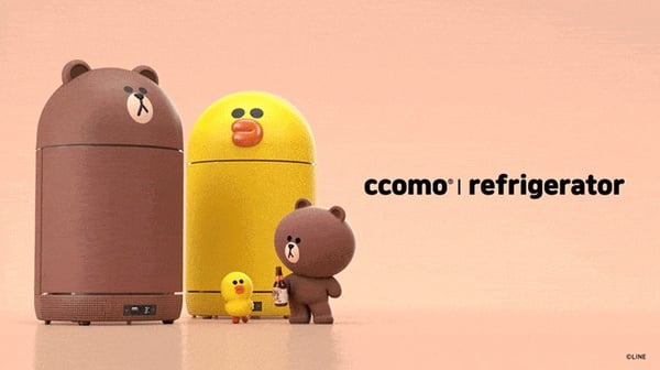 Line Friends推出「熊大迷你冰箱」,21L超大容量,還可UV殺菌、連結藍芽音響!