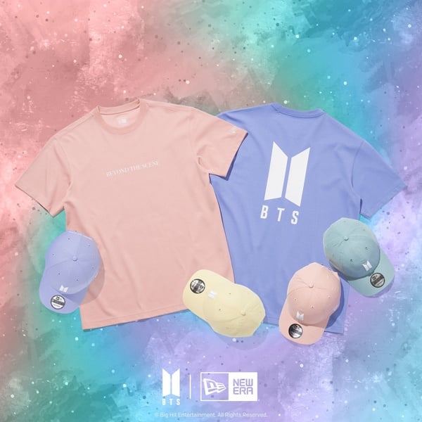 New Era×「BTS防彈少年團」重磅聯名！炫紫星空、粉嫩盛夏雙風格新品，A.R.M.Y們必收！