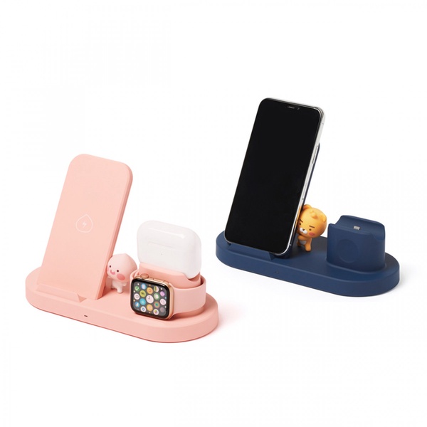 Kakao Friends推出「萊恩三合一充電座」，手機、Airpods、Apple Watch一次都能充電！