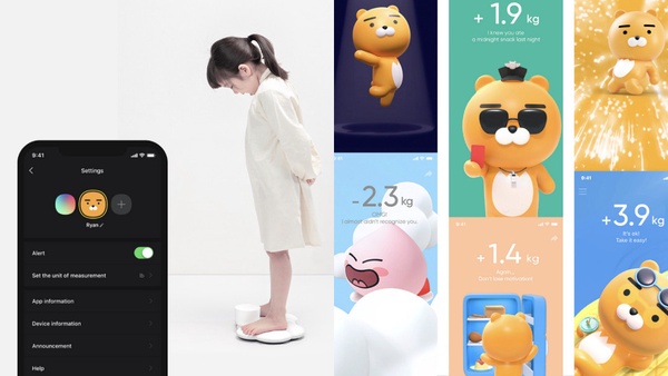 KAKAO FRIENDS 雲朵智慧體重計登場!專屬APP掌握身材變化,超萌萊恩陪你減肥~