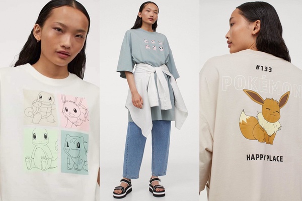 H&M 攜手小小兵、寶可夢推出全新聯名!初代傑尼龜、小火龍、妙蛙種子陪你過夏日!
