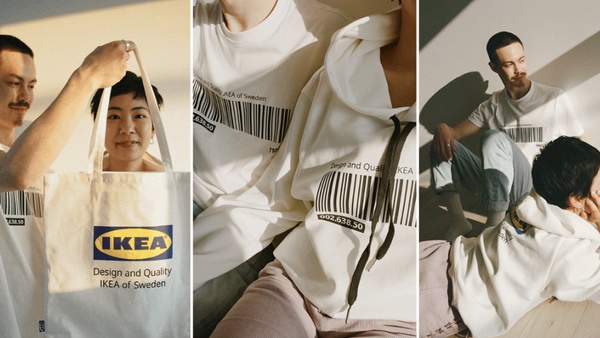 IKEA真的出百元服飾系列啦！IKEA條碼上衣、藍白經典LOGO欠收藏，台灣搶先全球上市～