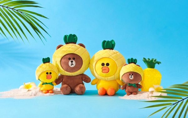 Line Friends「夏季水果系列」上市！熊大與莎莉變身超萌鳳梨，陪你清爽過一夏！
