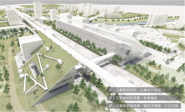 青埔景點再添一處！桃園市立美術館「玻璃山丘」好吸睛～預計2022年完工