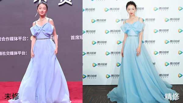 唐嫣產後首次亮相！10女星紅毯造型未修vs精修，迪麗熱巴腿好絕，Angelababy的腿修長了