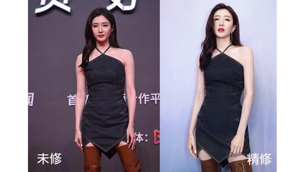 唐嫣產後首次亮相！10女星紅毯造型未修vs精修，迪麗熱巴腿好絕，Angelababy的腿修長了