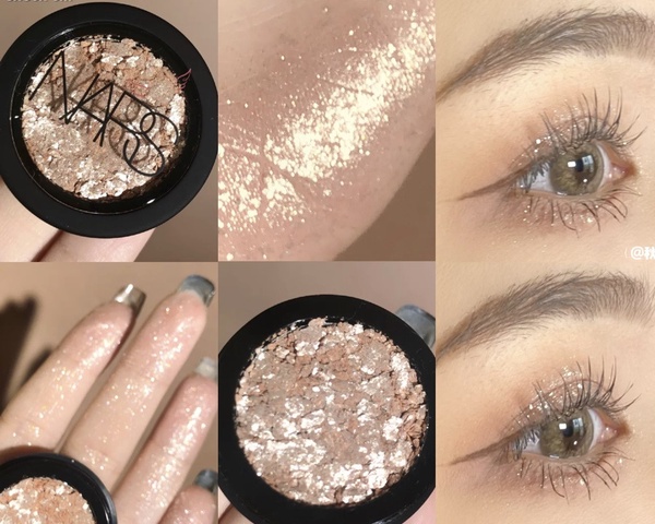 2020亮片眼影推薦1:NARS 晶鑽眼影粉(#SHOCK‘EM) 1.5g,NT.1000(限量)