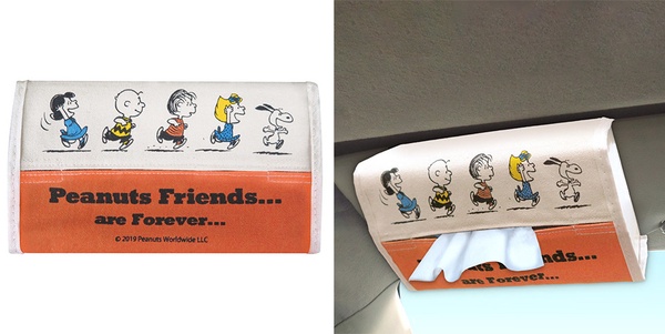 PEANUTS推出全新「史努比車用系列」，史努比大頭面紙套、超萌遮陽布&零食袋通通要收藏
