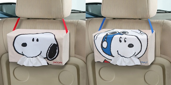 PEANUTS推出全新「史努比車用系列」，史努比大頭面紙套、超萌遮陽布&零食袋通通要收藏