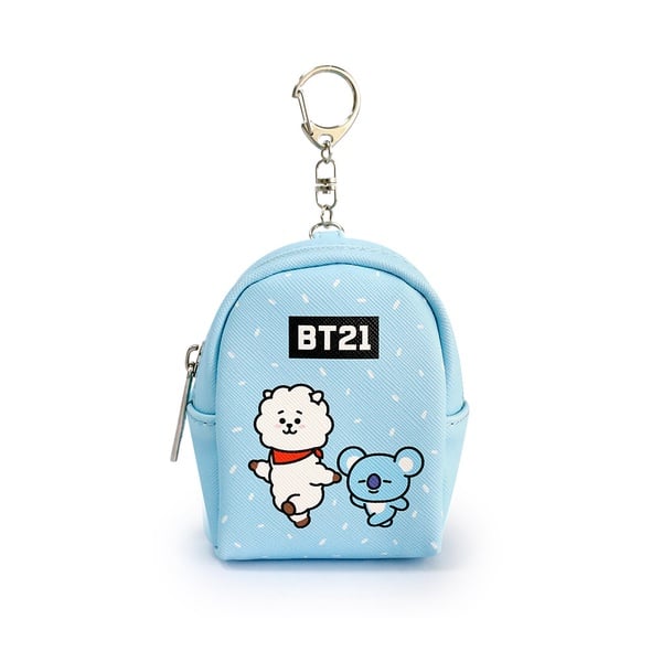 BT21「迷你後背包零錢包」7-11開賣！共四款宇宙明星造型，還可當鑰匙圈使用～