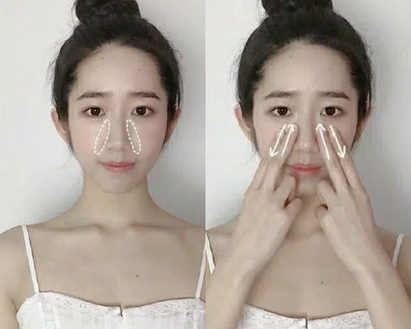 日本超紅「縮鼻翼按摩操」！4步淋巴按摩法，蒜頭鼻、鼻樑塌都有救，網友實測一周有感