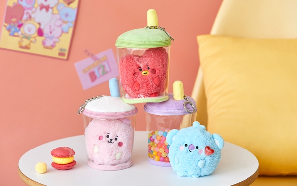 BT21推出「珍珠奶茶系列」，圓滾滾BT21+繽紛飲料杯造型，可愛到心臟爆擊！