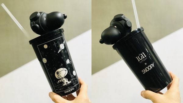 1011 SIP TEA「暗黑史努比造型3D杯」開賣！炫黑色調+啞金色點綴，史努比粉必入手珍藏