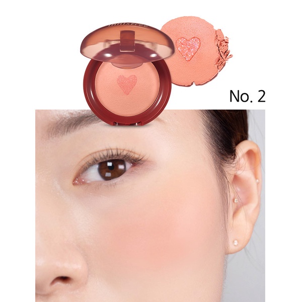 無花果色腮紅推薦5:Innisfree Fig Heart Blusher(#02) 5g,約NT.290