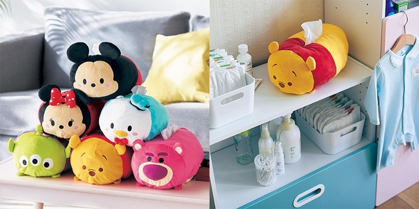 迪士尼推出超萌「Tsum Tsum面紙套」&「Tsum Tsum束口袋」,實用又可愛!
