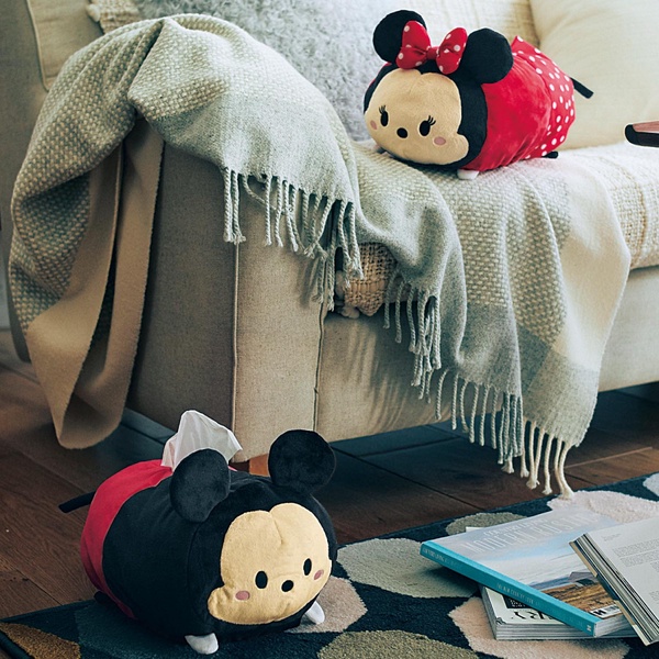 迪士尼推出超萌「Tsum Tsum面紙套」&「Tsum Tsum束口袋」，實用又可愛！
