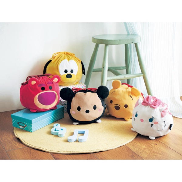 迪士尼推出超萌「Tsum Tsum面紙套」&「Tsum Tsum束口袋」，實用又可愛！