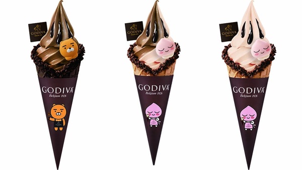GODIVA X KAKAO FRIENDS台灣開賣！超萌萊恩霜淇淋，還有Apeach白桃茉莉新口味！