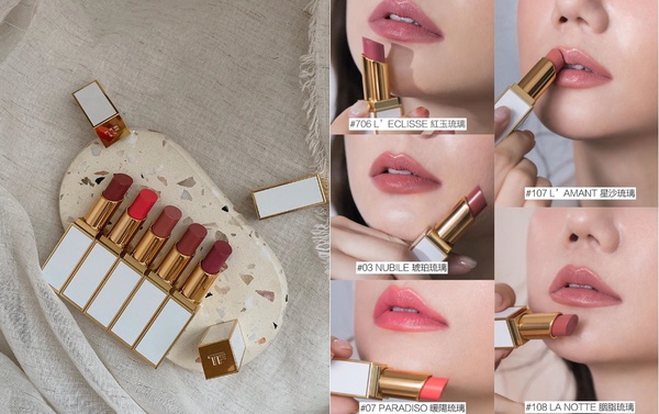 TOM FORD訂製白管 #琉璃光唇，入秋必須搶先收！一擦爆水打造「又純又欲」低調性感美貌