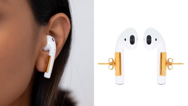 MISHO超時髦「可固定Airpods耳環」登場！用耳環把Airpods抓緊緊，再也不怕突然消失～