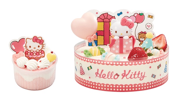 Kitty變蛋糕了!85℃推出「Hello Kitty蛋糕派對」,布丁內餡與粉嫩蛋糕,預計這天開賣