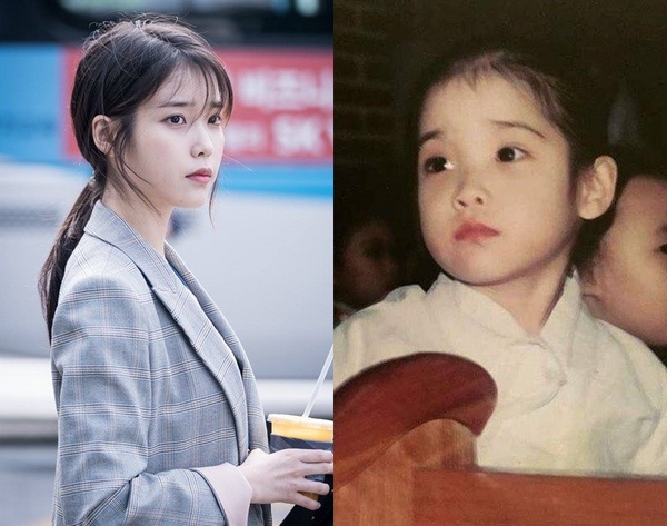 韓國女星童年舊照1:IU