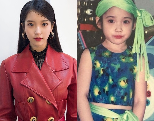韓國女星童年舊照1:IU
