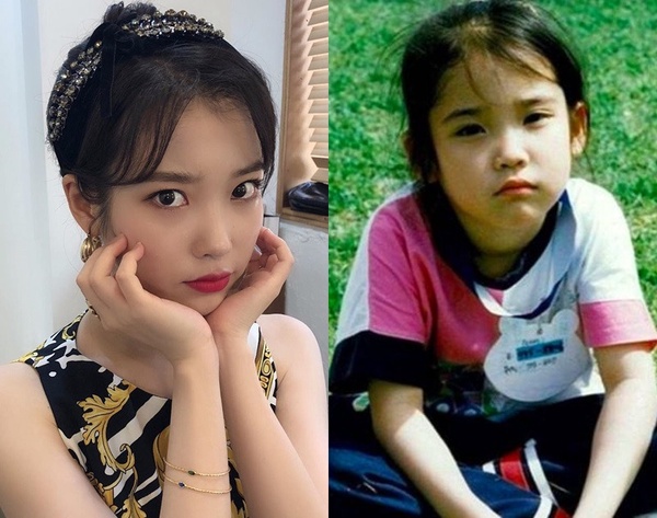 韓國女星童年舊照1:IU