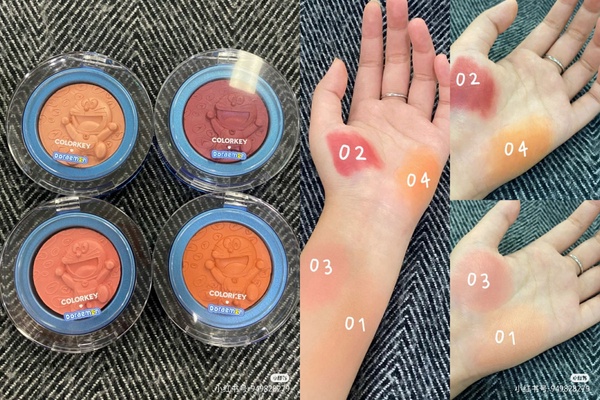 Colorkey× 哆啦A夢推聯名彩妝!立體哆啦「銅鑼燒腮紅」太精緻,哆啦A夢粉絲必收!