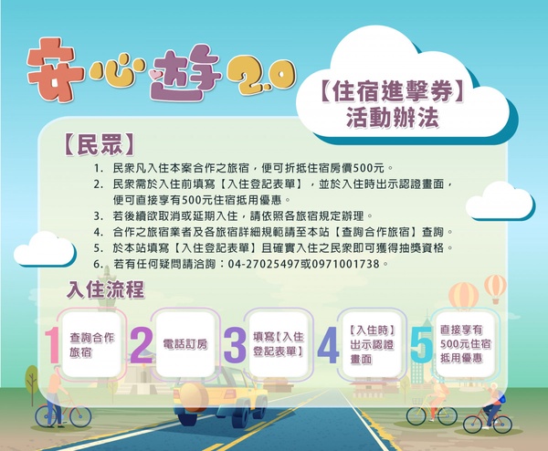 「安心遊2.0住宿進擊券」11月開跑!申請方式超簡單!