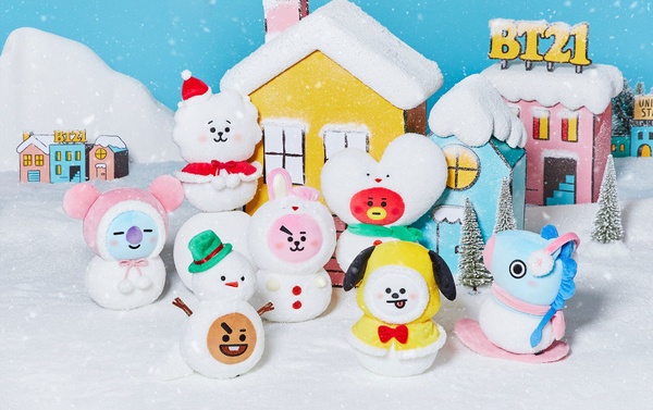 BT21變成雪人啦!BT21推出超萌「雪人系列」,快來和BT21雪人一起在雪中玩耍~